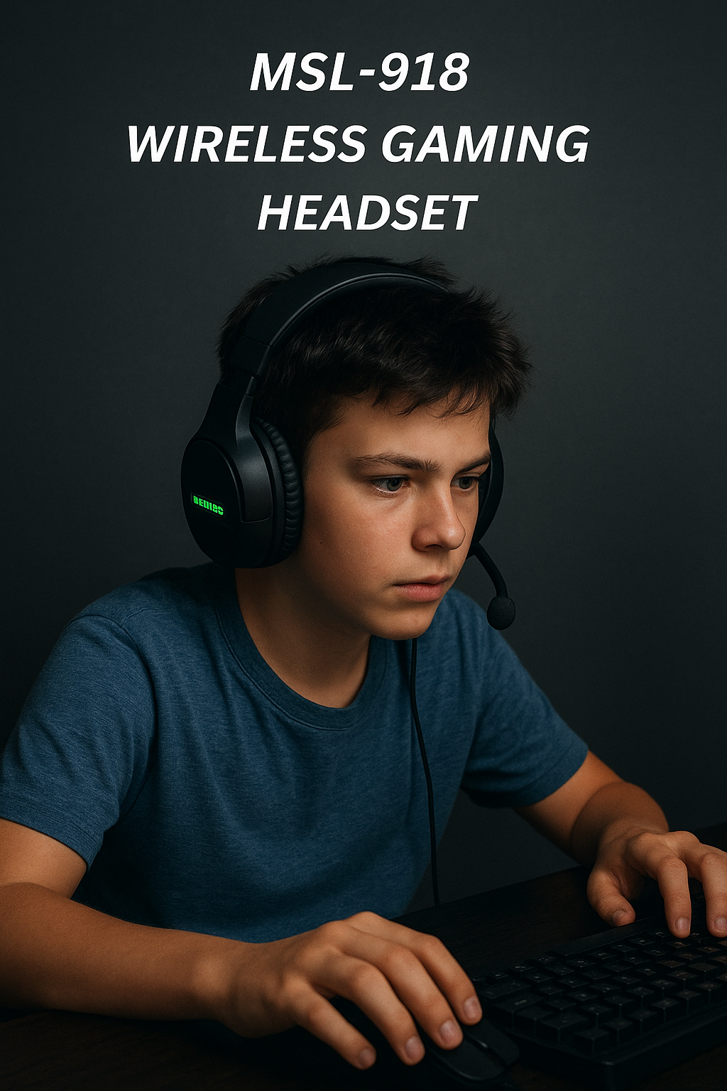 MSL-918 Wireless Gaming RGB Headphone | Best Gaming Headset and headphone 2025