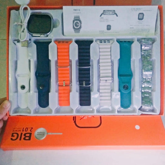 Smart Watch Ultra 7 in 1 Strap | Fitness Tracker with Heart Rate Monitor