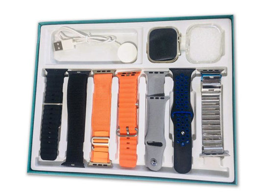Smart Watch Ultra 7 in 1 Strap | Fitness Tracker with Heart Rate Monitor