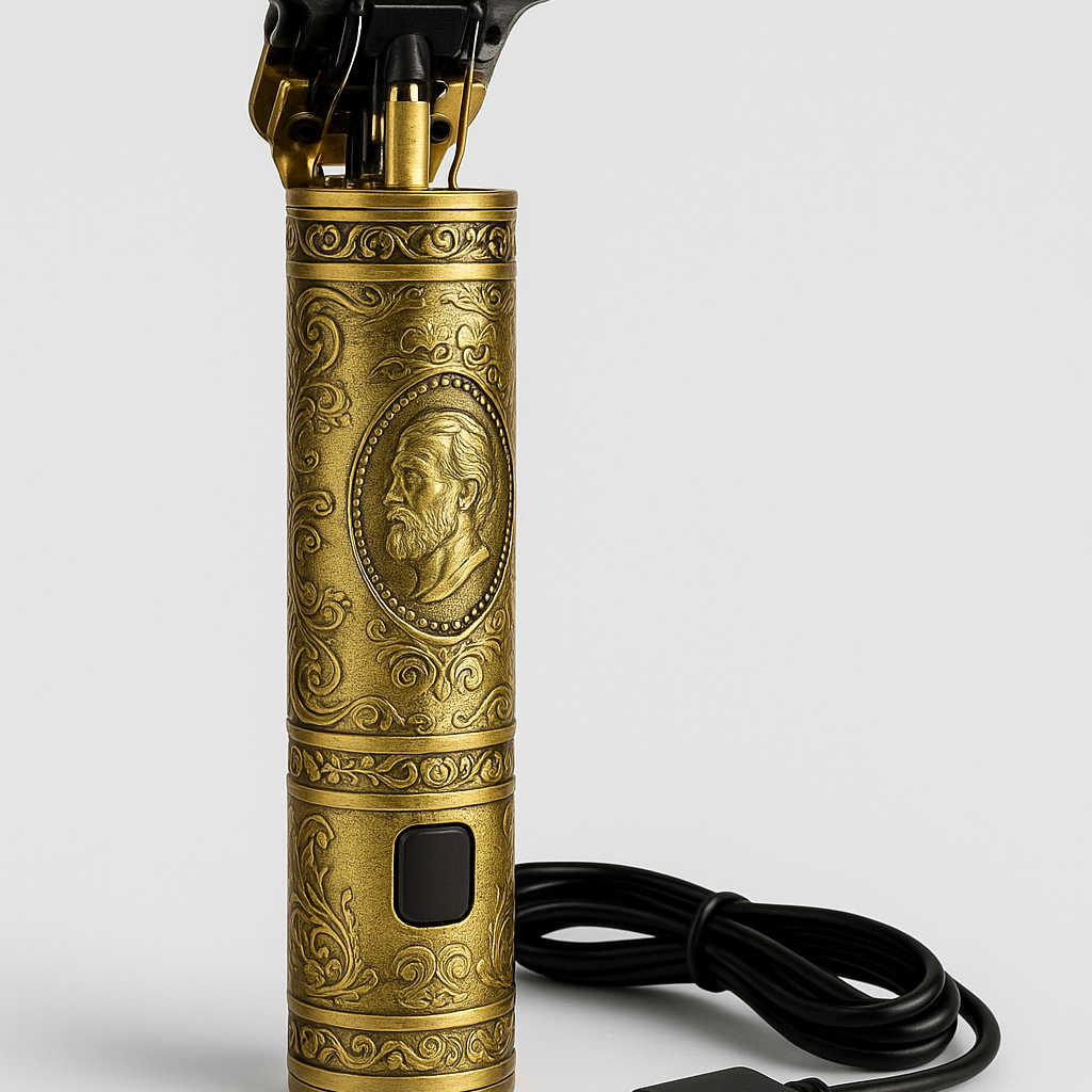 Premium T9 Vintage Professional Trimmer with steel T-blade. Best for beard trimming & hair design.